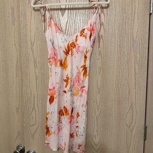 Zara Pink and Orange Chemise with Watercolor Floral Design